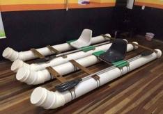 How to make a catamaran from plastic pipes with your own hands?