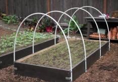 Greenhouse frame made of polypropylene pipes