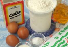 Pannkakor med kefir - beprövade recept