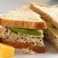 Sandwiches with canned tuna, recipe with photo