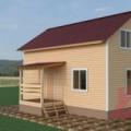 Projekti podeželskih hiš iz lesa 6x8